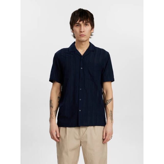 Anerkjendt Akeon emb s/s shirt sky captain 3059