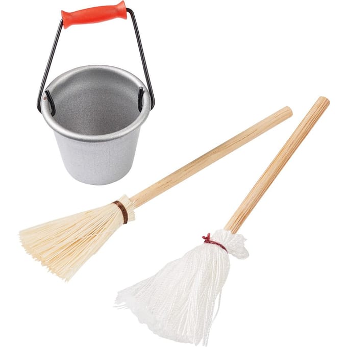 Miniatuur schoonmaak set