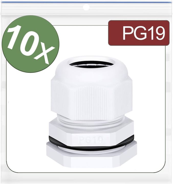 Quadrios 24CA409 Wartel Polyamide Wit 10 stuk(s)