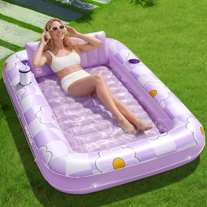 Tanning Pool Bed - Luchtbed Zwembad Opblaasbaar - luchtbed water