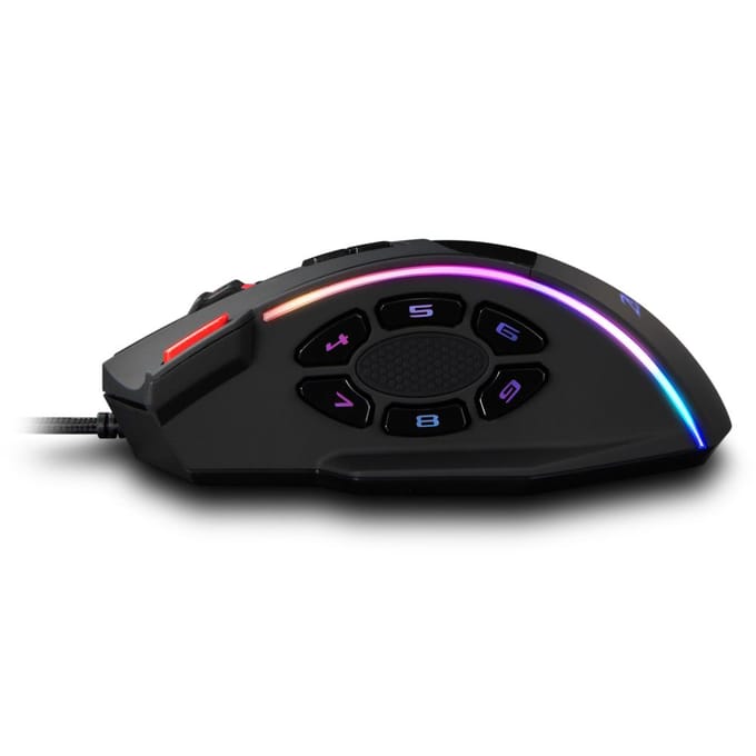Zelotes C-13 Muis met 13 programma's Cintura RGB zwart