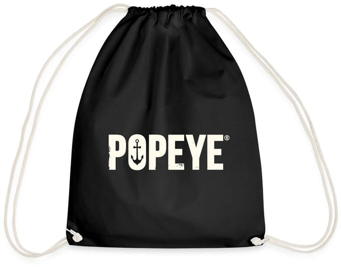 Popeye White Titel Gymtas