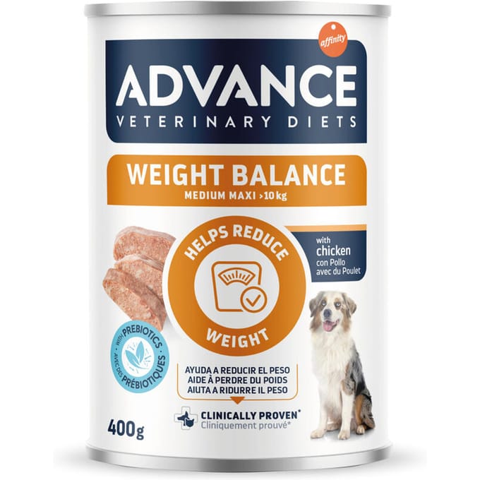 Advance veterinary diet dog weight balance medium / maxi - 6x400 gr