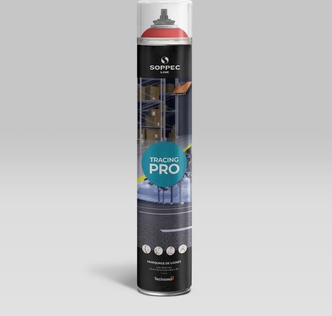 Soppec Tracing® Pro Lijnmarkering 750ml kleur rood