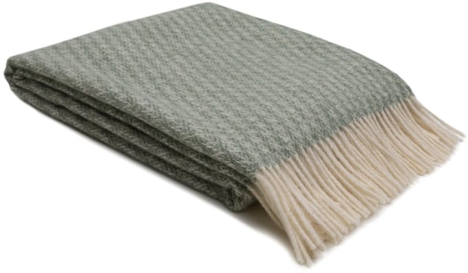 WOOOL Plaid - Kuusi (Lichtgroen) - 140x200cm - 100% Wol