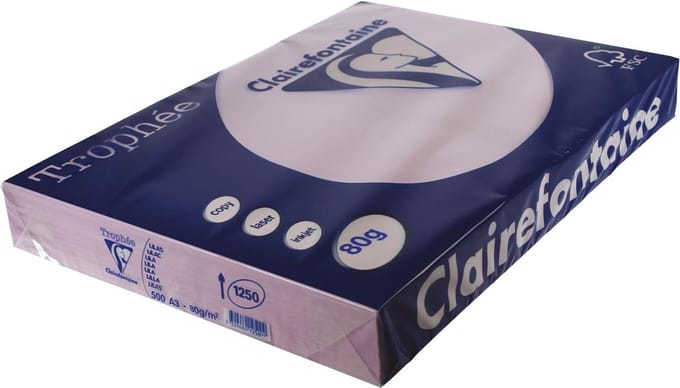 Clairefontaine Trophée Pastel A3 lila 80 g 500 vel