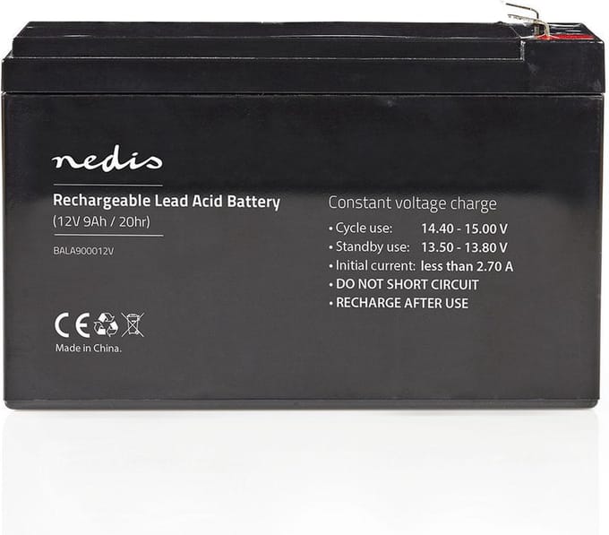 Nedis Oplaadbare loodaccu 12V | 9000 mAh | 150 x 65