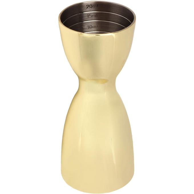 Cocktail Dubbele Jigger Roestvrij Staal Wijn Maatbeker Bar Bartending Maat Jigger U-Vormig L beige