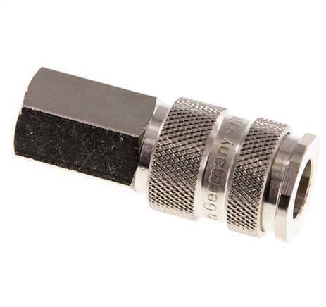 Gehard staal DN 7.8 Luchtkoppeling Snelkoppeling G 1/4 inch Binnendraad - CLS7-F-STN-BL-014