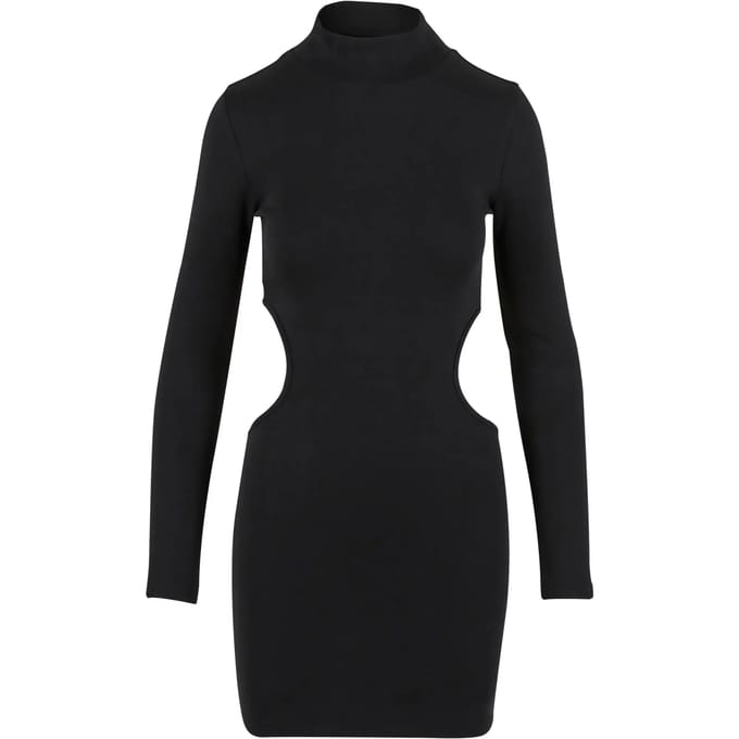 Urban Classics - Cut Out Mini jurk - XL - Zwart