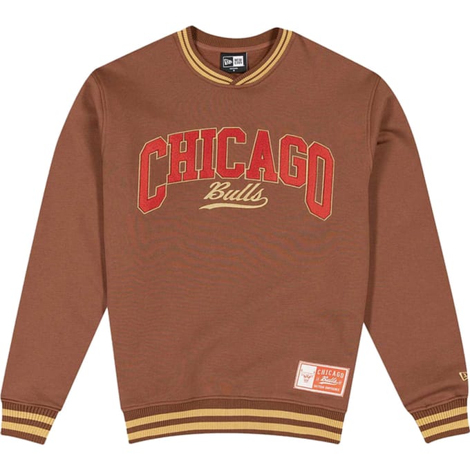 New Era NBA Chicago Bulls Letterman Classic Sweatshirt Bruin