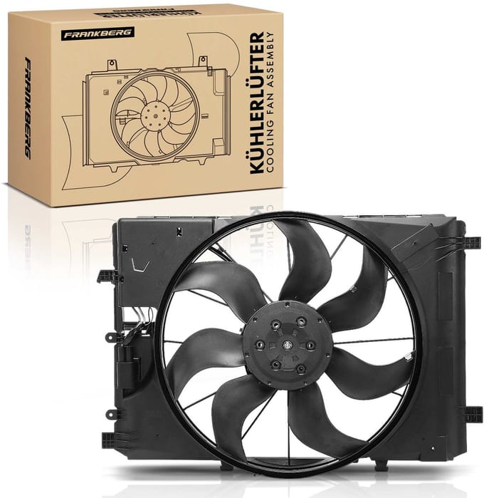 Frankberg 1x Motorradiator enkele ventilator