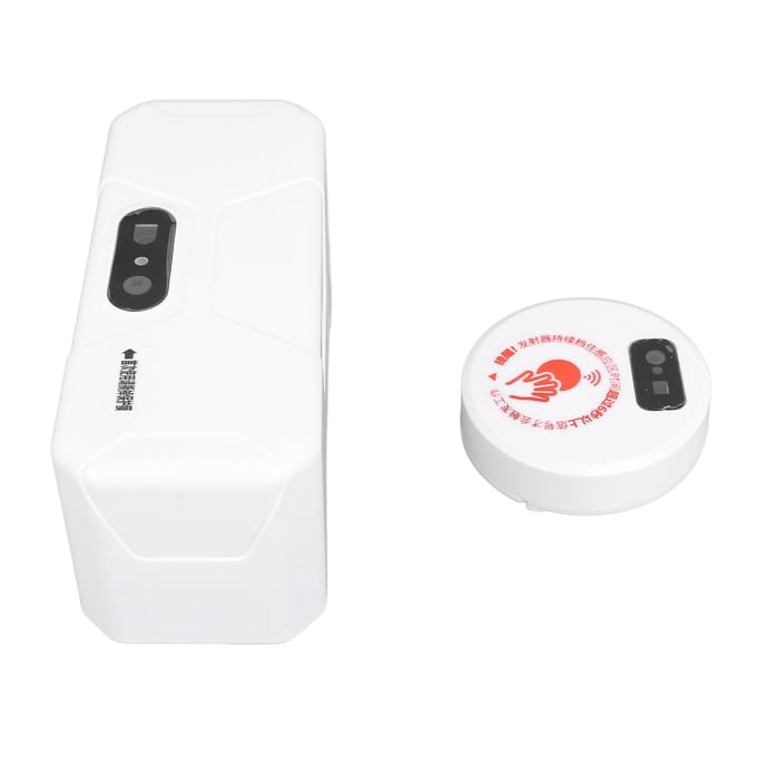 Automatische Toiletspoelset 20cm Sensing USB Oplaadbaar IPX6 Waterdicht Infrarood Sensor Touchless white