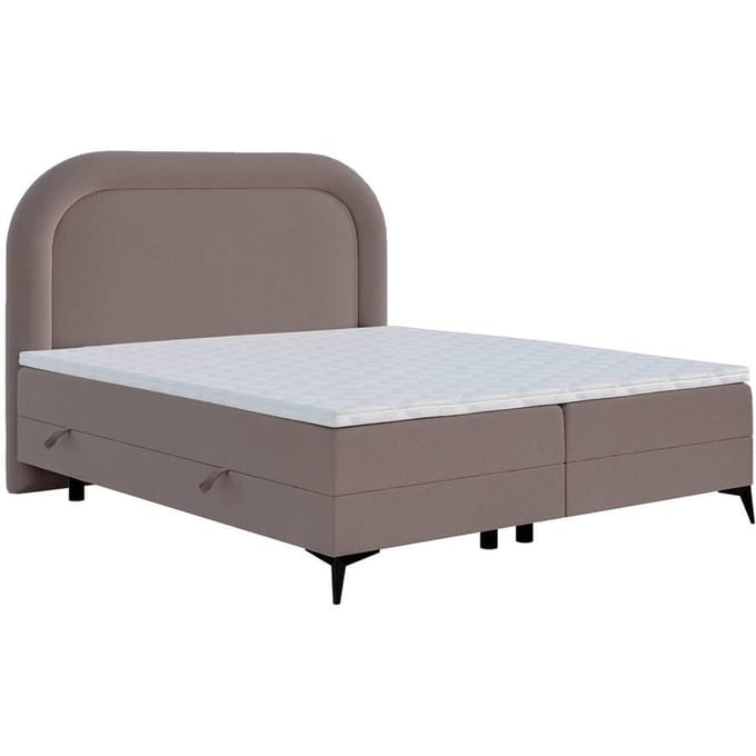 Boxspring Lorena chenille inclusief topper 180 x 200 cm | NADUVI Collection