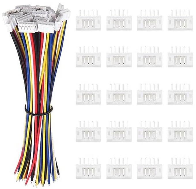 20 Sets JST 2.0 PH 5 Pin Connector met 150mm 22AWG Kabel