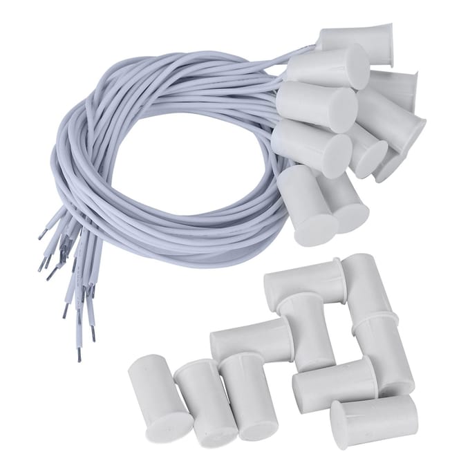 10 stuks Bedrade Deur Raam Sensor Magnetische Schakelaar voor Huis Alarmsysteem white