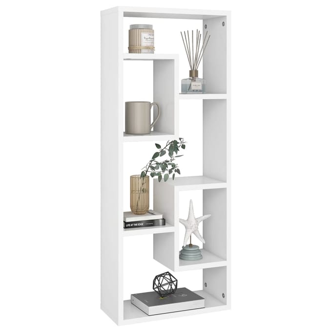 Vidaxl Wandplank, Wit, 36X16X90 Cm, Materiaal Houtvezelplaat