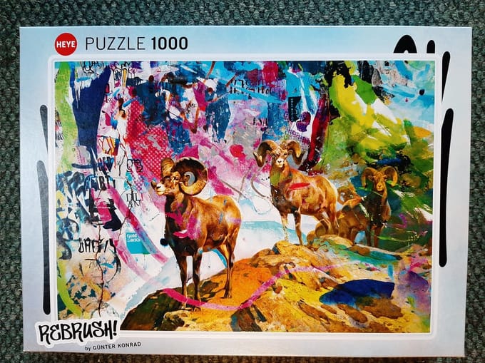 Heye Puzzel Big Horns 1000 Heye Nieuw.