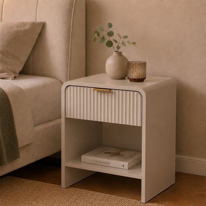 Milton & Oldbrook Nachtkastje Odda Beige