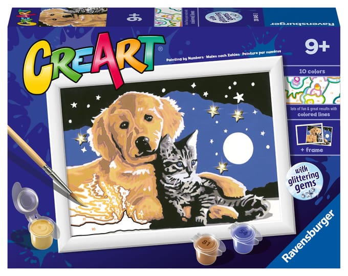 Ravensburger CreArt Stargazing Sweetness - Schilderen op nummer voor kinderen