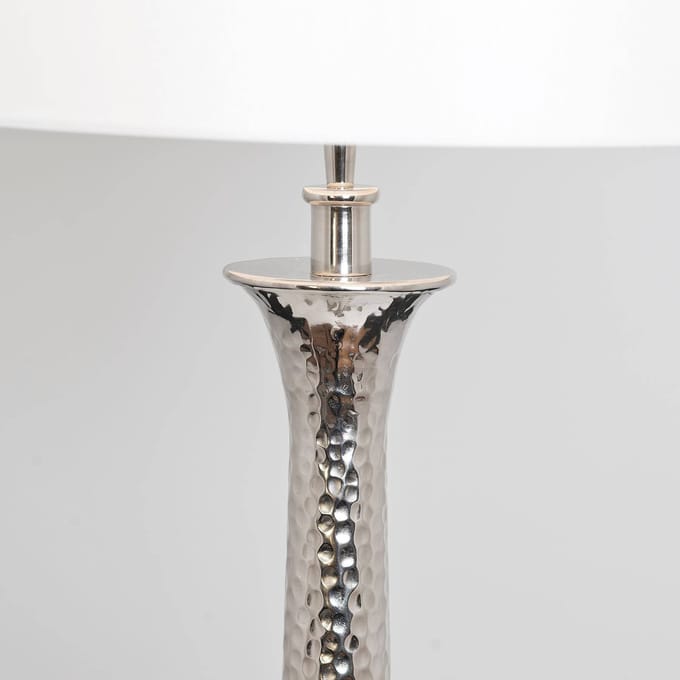 Holländer Vloerlamp Maestro, wit/zilver