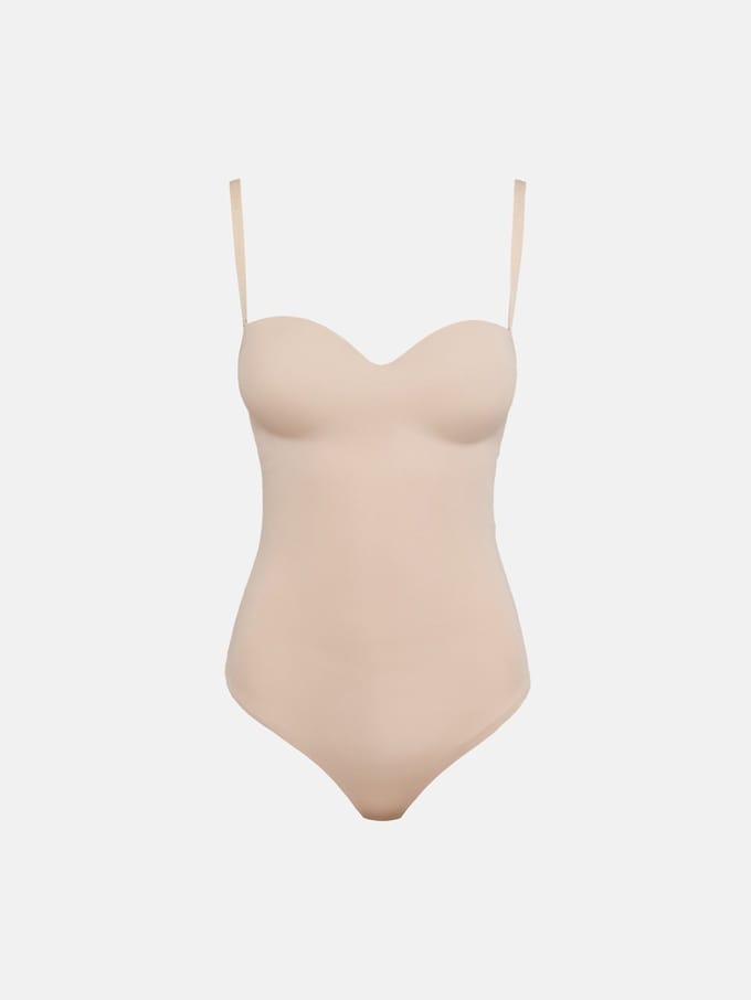 WOLFORD Mat De Luxe Forming String Body Dames - Topjes - Beige - Maat S-A