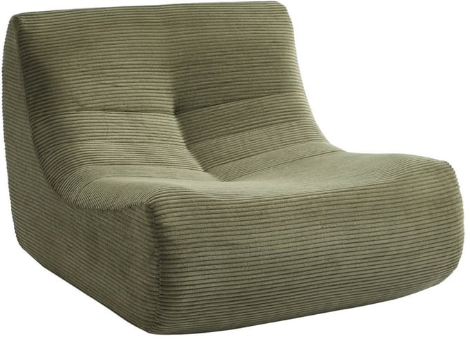 sweeek - Ribfluwele fauteuil 1 zitplaats - meerdere kleuren - sokol