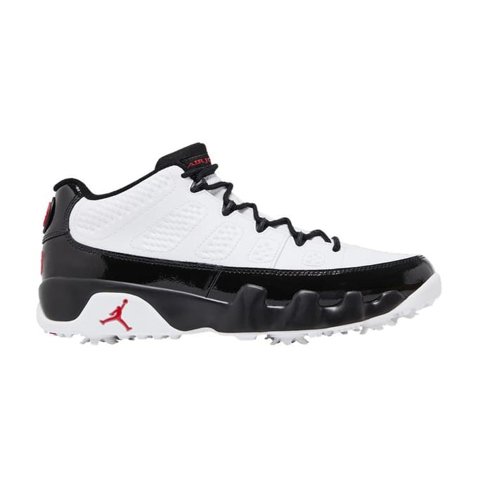 Jordan 9 Retro Low Golf Blanc Noir Rouge Vrai 43 black