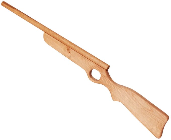 Geweer van hout kinder speeldgoed
