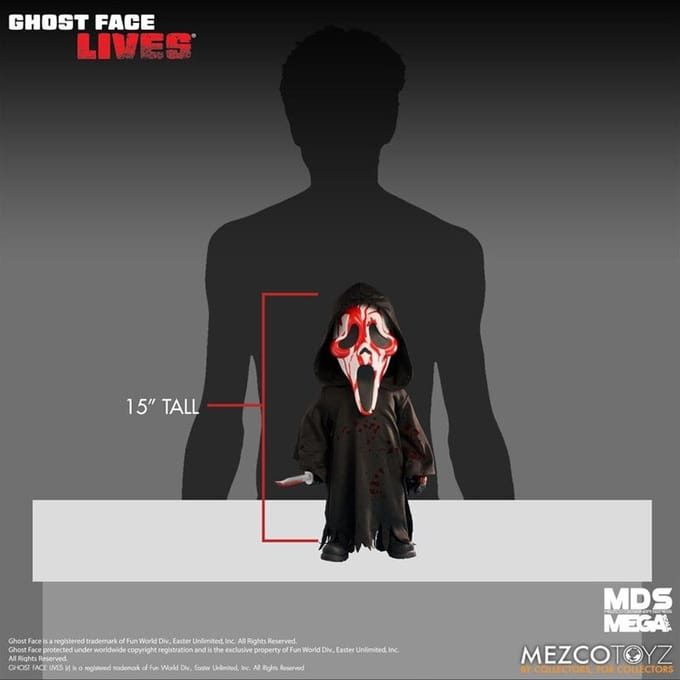 SCREAM GHOST FACE  BLOODY  VERSION 15 INCH MDS MEGA FIGURE