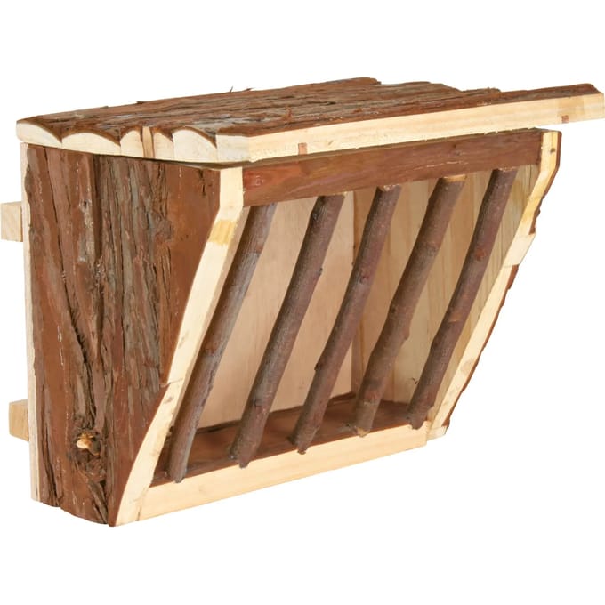 Trixie Hay manger hanging with lid bark Hout 20 × 15 × 17 cm