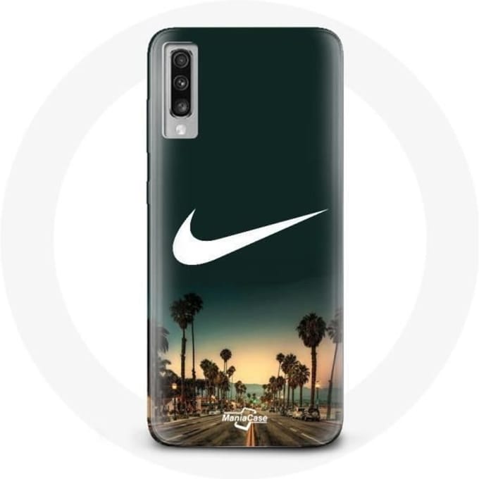 Hoesje - Nike - Samsung Galaxy A70 - Flexibel - Bescherming - Miami Palmboom