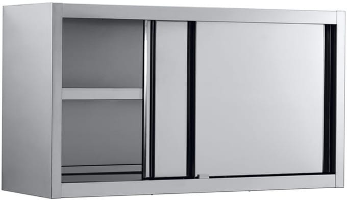 Professionele Wandkast met Schuifdeuren | 140cm breed | Combisteel | 7452.0058 | Horeca