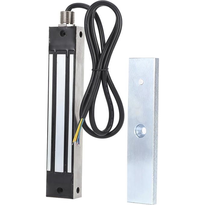 280kg Serrure de Porte Acier Inoxydable Magnétique Étanche Casier Systèmes de Sécurité DC12 24V white