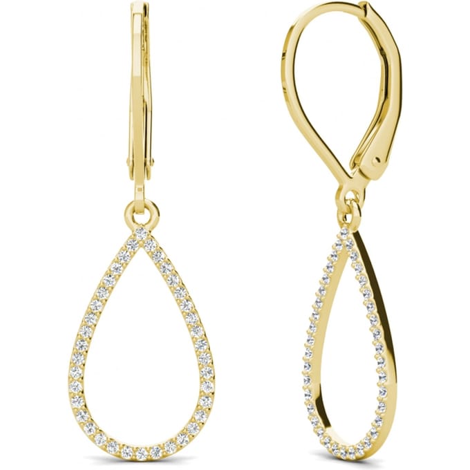 Laelia Dangling Hoop Earrings - Oostenrijks kristal