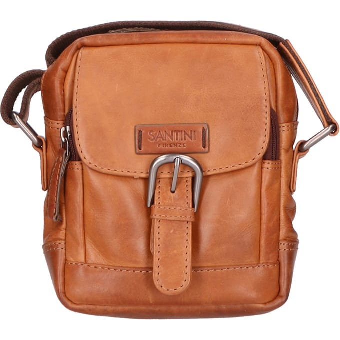 Santini schoudertas unisex TAN