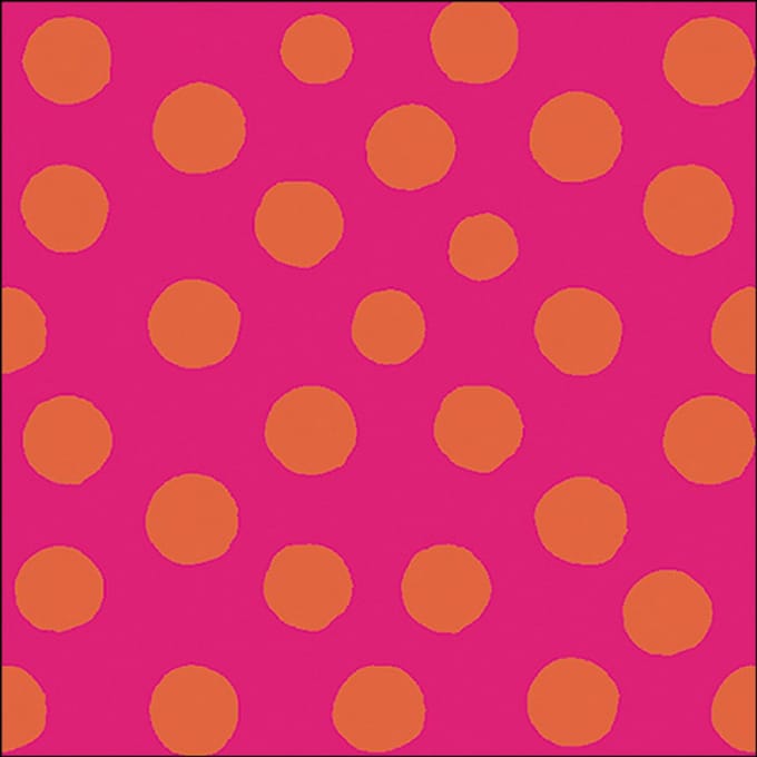 Lunch Servetten Polka Dots Orange/Pink - Ambiente - 33x33 cm