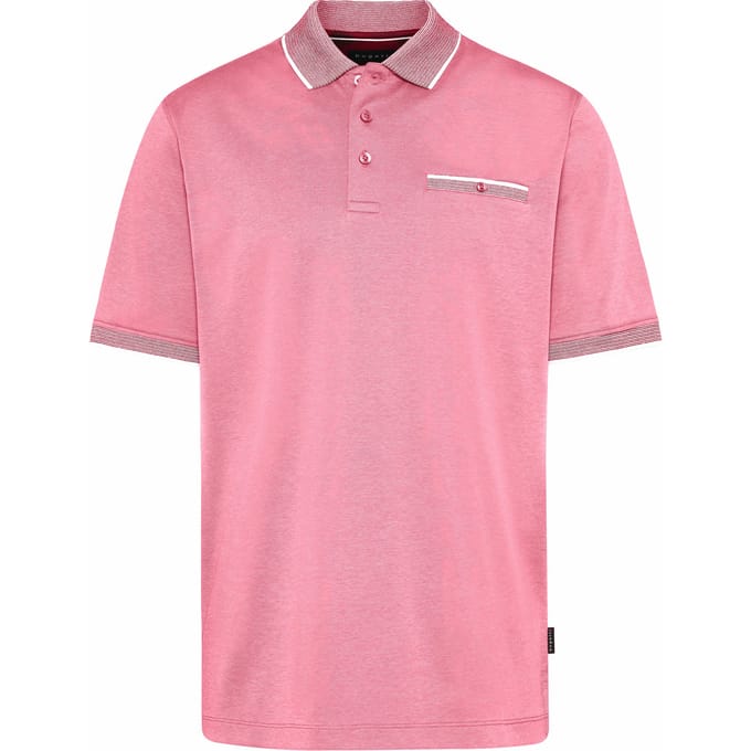 Bugatti Herren Poloshirt met contrasterende strepen