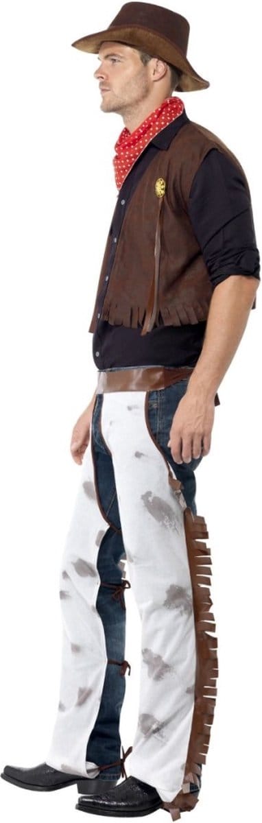 Cowboy Wild West kostuum | Verkleedkleding heren maat L (52-54)