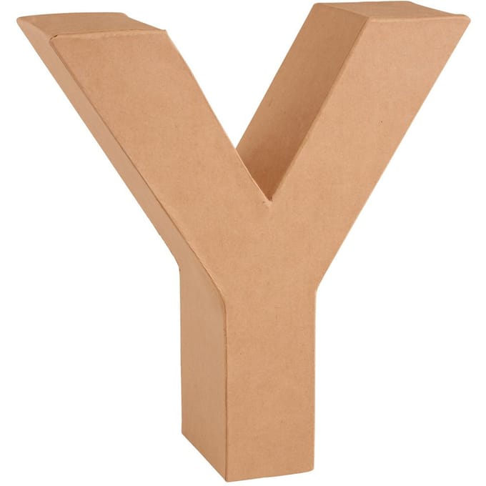 Kartonnen brief - Letter "Y"