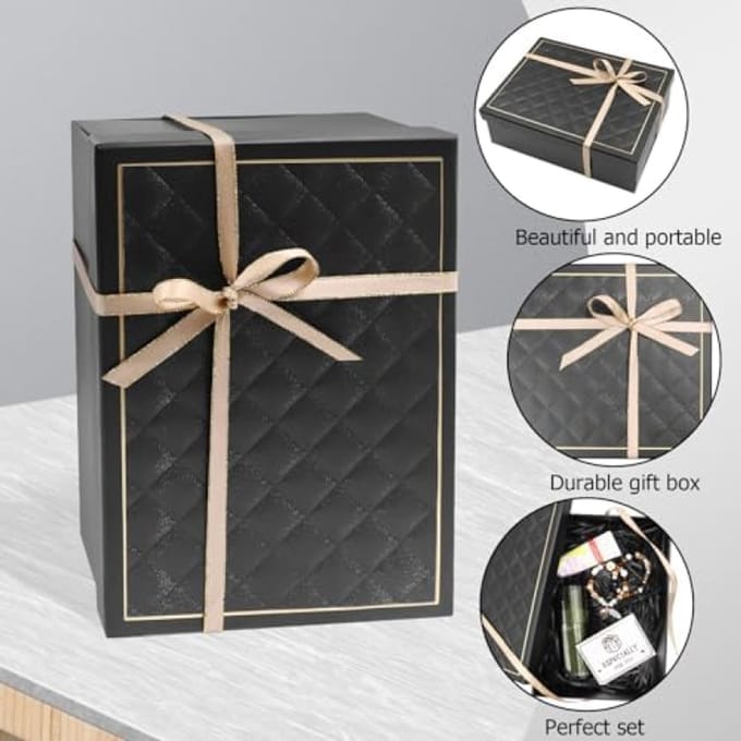 Stijlvolle magnetische geschenkdoos met lint - Opvouwbaar en stevig