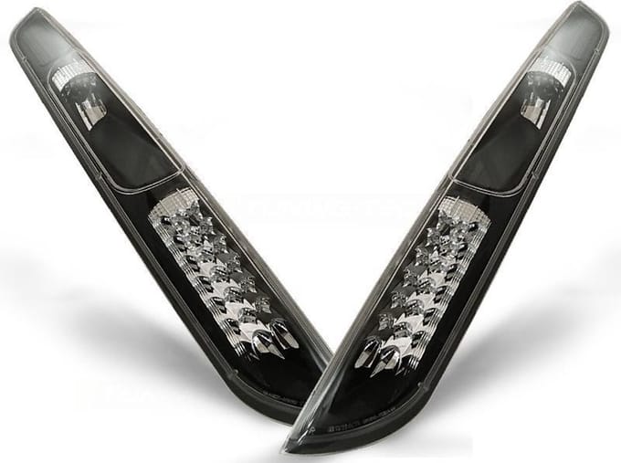 Achterlichten FORD FOCUS MK2 09 04-08 HATCHBACK ZWART LED