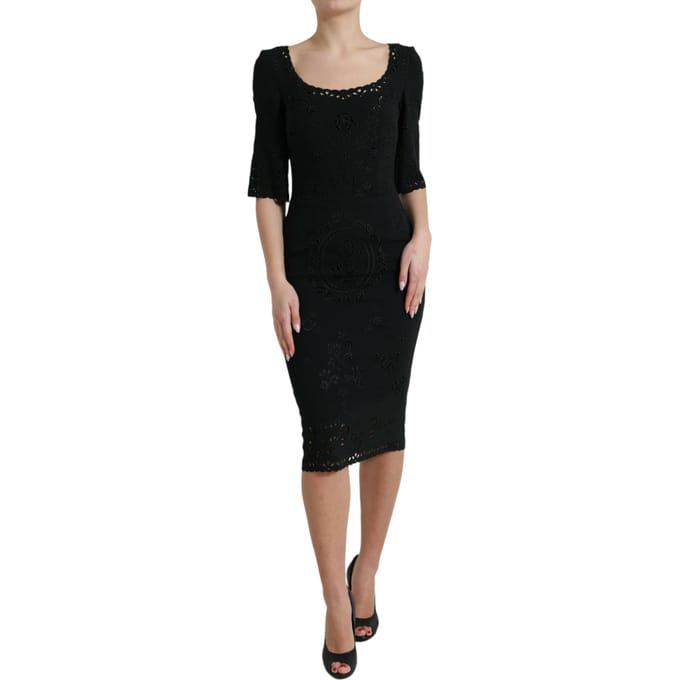 Floral Lace Pencil Jurk