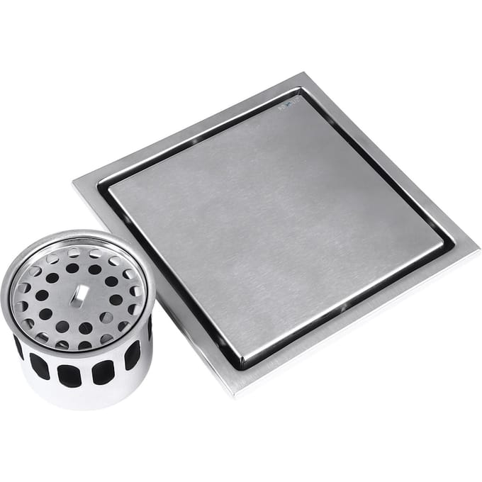 Siphon de sol en acier inoxydable résistant aux odeurs haute résistance drainage d'eau efficace siphon de sol de douche pour la maison gray