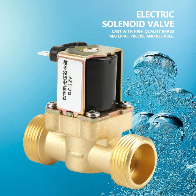 12V G3 4 Messing N C Normaal Gesloten Elektrische Solenoïdeklep 2-weg Geen Drukregulerende Klep