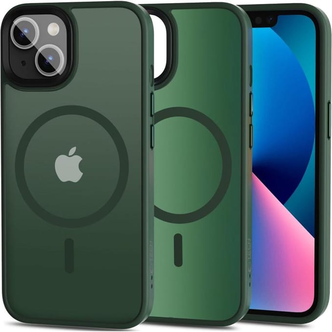 Tech-Protect MagMat MagSafe Case for iPhone 13 - Matte Green