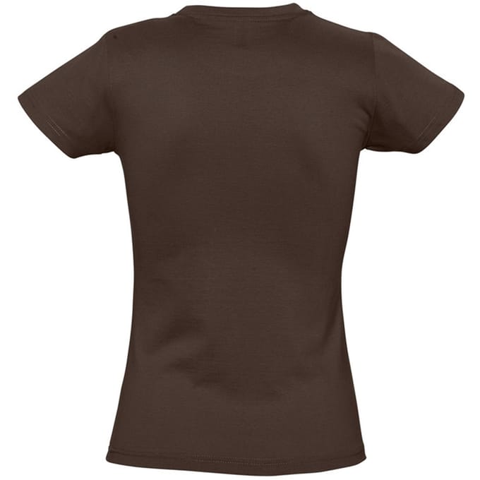 SOLS Dames/dames Imperial Heavy Short Sleeve T-Shirt (Chocolade)