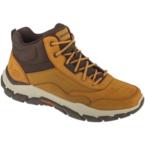 Skechers Santoro Hopkins Veterboots - Heren - Bruin - Maat:42