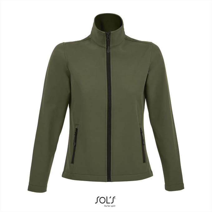 SOL'S Women´s Softshell Zip Jacket Race L838 - Army - S