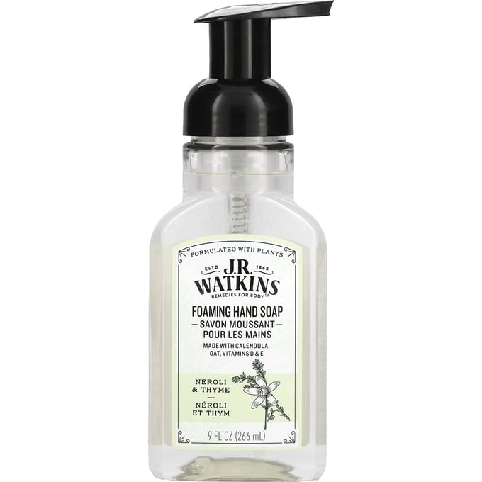 J R Watkins, Schuimende Handzeep, Neroli en Tijm, 9 fl oz (266 ml) white